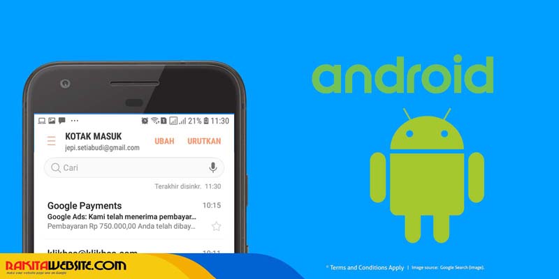 Cara Setting Email di Android Menggunakan Aplikasi Email Bawaan