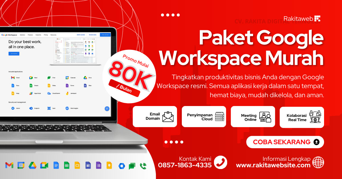 Jasa email google workspace murah